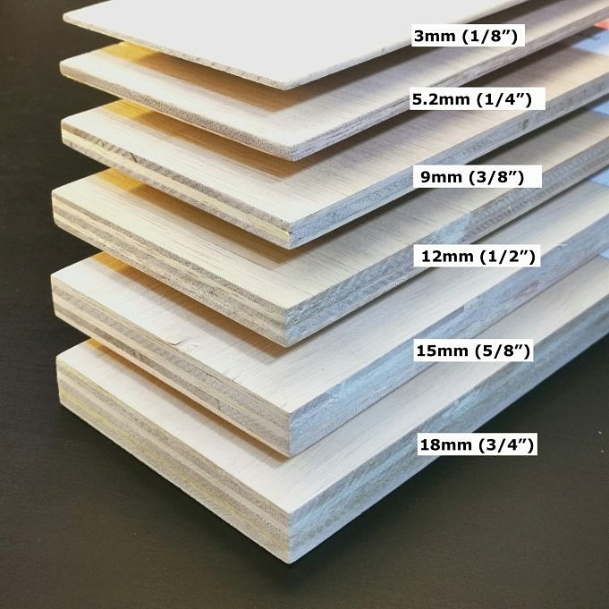 Standard Plywood Sizes Width & Thickness